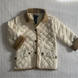 Ralph Lauren Cream Quilted Jacket